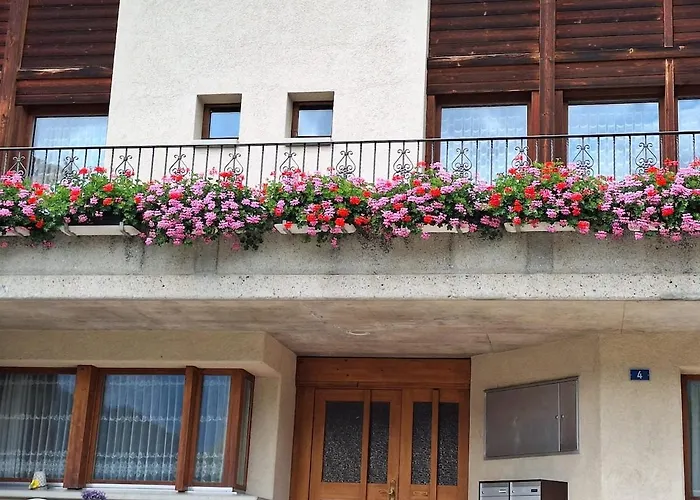 Schoene Mit Aussicht Auf Bergpanorama アパート